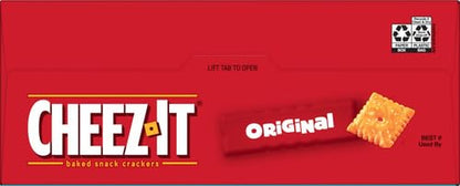 Cheez-It Cheese Crackers, Baked Snack Crackers, Lunch Snacks, Party Size, Original, 25oz Box (1 Box)