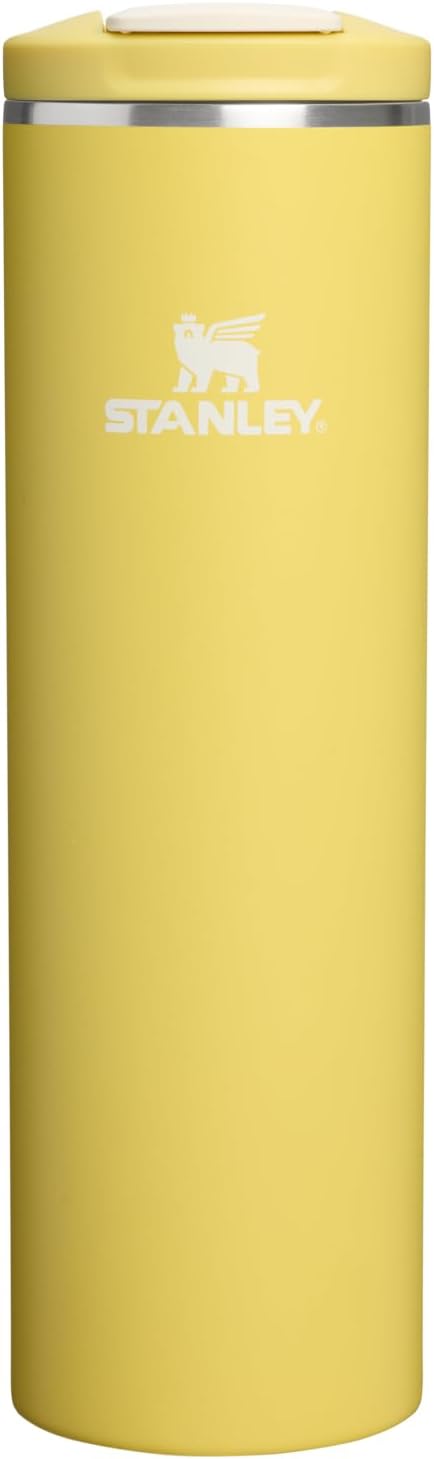 STANLEY Transit FlipTop Mug | Leakproof Coffee Travel Cup | Vacuum Insulated Stainless Steel | Stays Hot or Cold for Hours | BPA-Free | 16 oz | Peach Rose