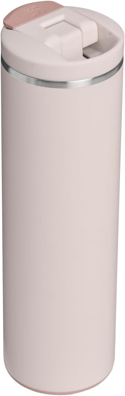 STANLEY Transit FlipTop Mug | Leakproof Coffee Travel Cup | Vacuum Insulated Stainless Steel | Stays Hot or Cold for Hours | BPA-Free | 16 oz | Peach Rose