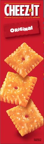 Cheez-It Cheese Crackers, Baked Snack Crackers, Lunch Snacks, Party Size, Original, 25oz Box (1 Box)