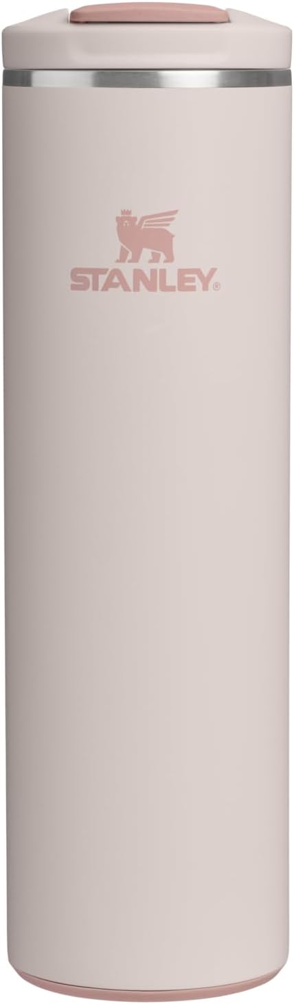 STANLEY Transit FlipTop Mug | Leakproof Coffee Travel Cup | Vacuum Insulated Stainless Steel | Stays Hot or Cold for Hours | BPA-Free | 16 oz | Peach Rose