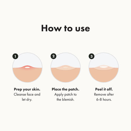 Mighty Patch Hero Cosmetics Original Nighttime Acne Pimple Patches, 36 Ct | #1 Hydrocolloid Acne Patches, Shrinking Zits & Whiteheads in 1 Use, Spot Treatment, Pimple Stickers for Face