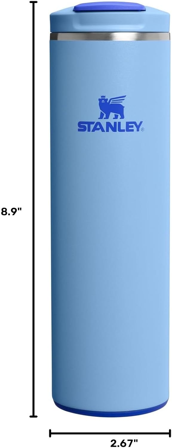 STANLEY Transit FlipTop Mug | Leakproof Coffee Travel Cup | Vacuum Insulated Stainless Steel | Stays Hot or Cold for Hours | BPA-Free | 16 oz | Peach Rose
