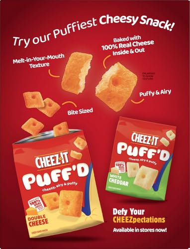 Cheez-It Cheese Crackers, Baked Snack Crackers, Lunch Snacks, Party Size, Original, 25oz Box (1 Box)