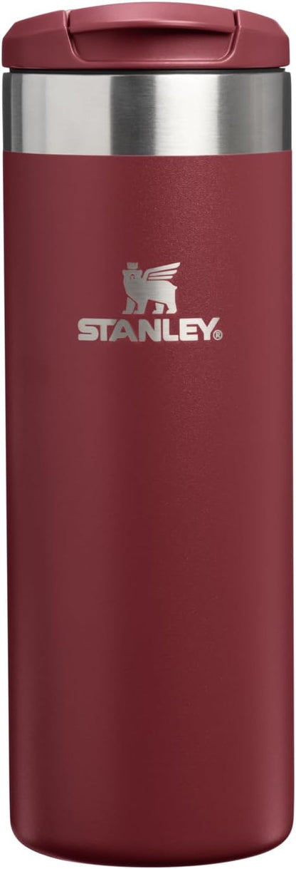 STANLEY Transit FlipTop Mug | Leakproof Coffee Travel Cup | Vacuum Insulated Stainless Steel | Stays Hot or Cold for Hours | BPA-Free | 16 oz | Peach Rose
