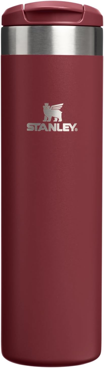 STANLEY Transit FlipTop Mug | Leakproof Coffee Travel Cup | Vacuum Insulated Stainless Steel | Stays Hot or Cold for Hours | BPA-Free | 16 oz | Peach Rose