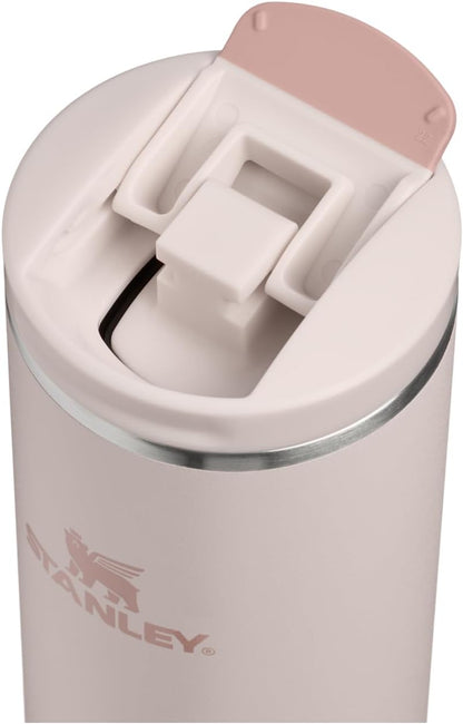 STANLEY Transit FlipTop Mug | Leakproof Coffee Travel Cup | Vacuum Insulated Stainless Steel | Stays Hot or Cold for Hours | BPA-Free | 16 oz | Peach Rose