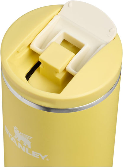 STANLEY Transit FlipTop Mug | Leakproof Coffee Travel Cup | Vacuum Insulated Stainless Steel | Stays Hot or Cold for Hours | BPA-Free | 16 oz | Peach Rose
