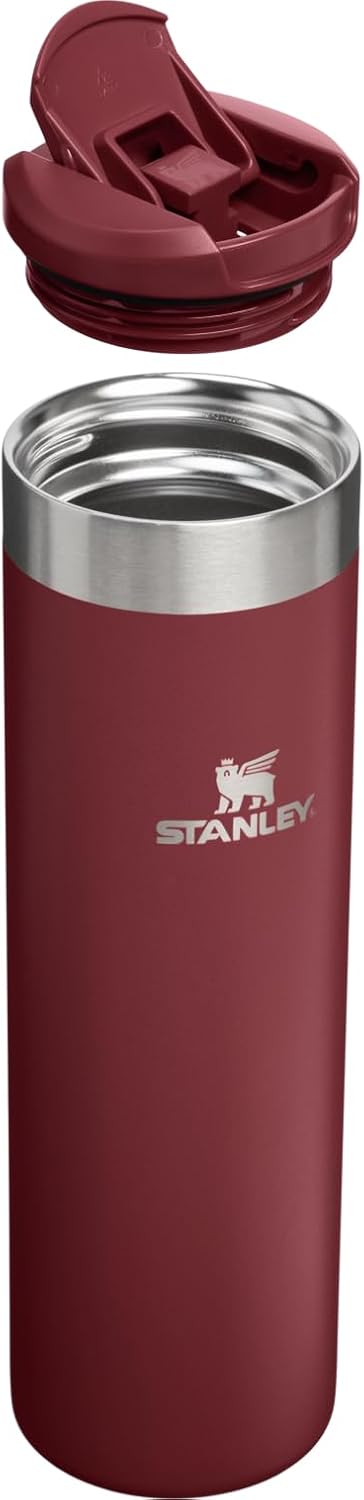 STANLEY Transit FlipTop Mug | Leakproof Coffee Travel Cup | Vacuum Insulated Stainless Steel | Stays Hot or Cold for Hours | BPA-Free | 16 oz | Peach Rose
