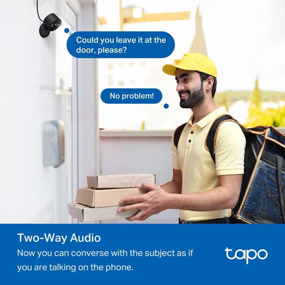 TP-Link Tapo 1080P Indoor Security Camera for Baby Monitor, Dog Camera w/Motion Detection, 2-Way Audio Siren, Night Vision, Cloud & SD Card Storage, Works w/Alexa & Google Home (Tapo C100)