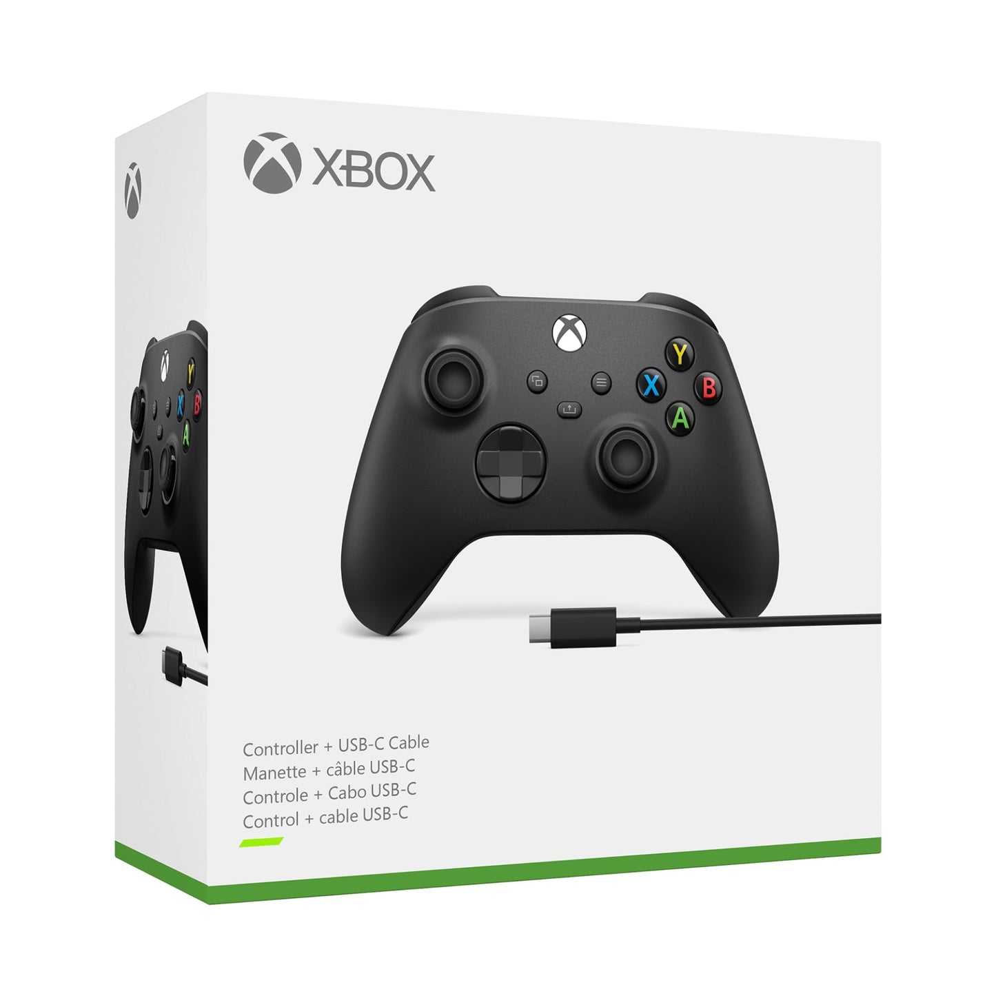 XBOX Wireless Gaming Controller | Carbon Black | Console, PC, & Cloud Devices | Textured Grip | Wireless, Bluetooth, USB-C Connectivity