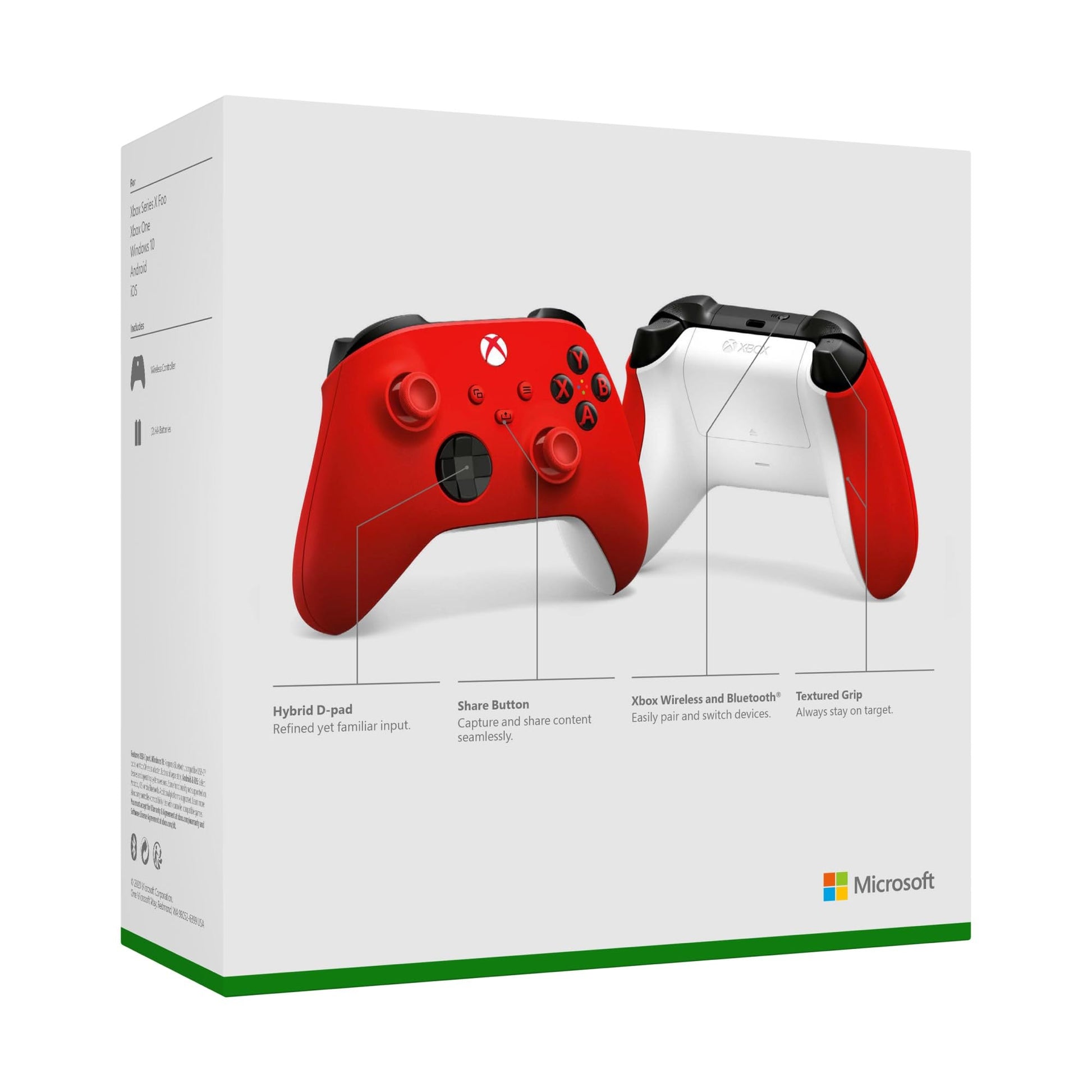 XBOX Wireless Gaming Controller | Carbon Black | Console, PC, & Cloud Devices | Textured Grip | Wireless, Bluetooth, USB-C Connectivity