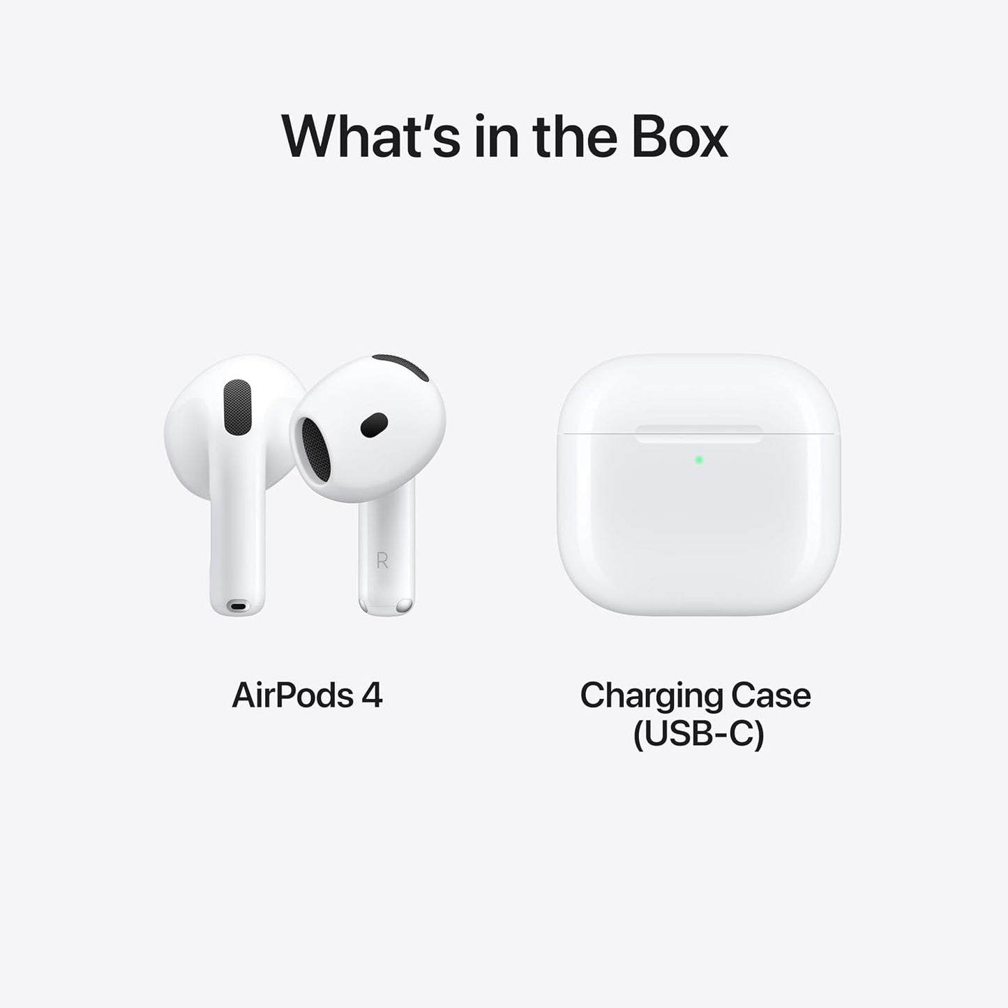 Apple AirPods 4 Wireless Earbuds, with Active Noise Cancellation, USB-C Charging Case