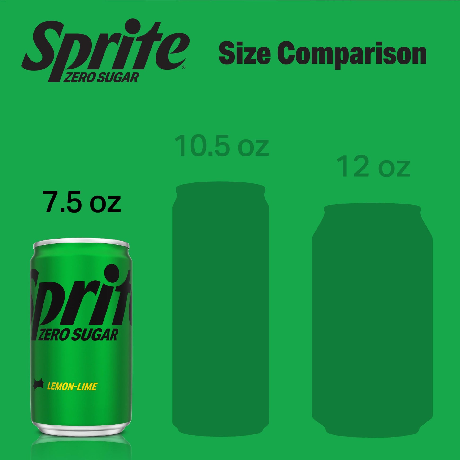 Sprite Lemon-Lime Caffeine-Free Soda Soft Drink Cans, 12 fl oz, 12 Pack | Fridge pack, naturally flavored soft drink, carbonated