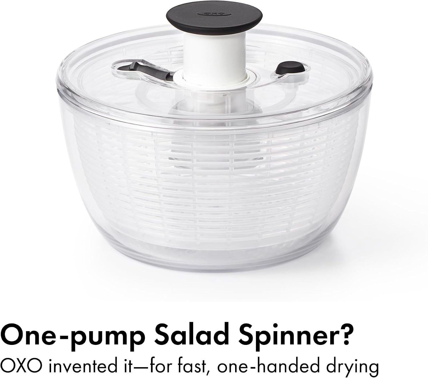 OXO Good Grips Salad Spinner | Lettuce Spinner | Fruit Washer | Fruit Washing Bowl with Strainer | Vegetable Cleaner | Salad Cleaner | Lettuce Washer | 6.22 Quart Capacity