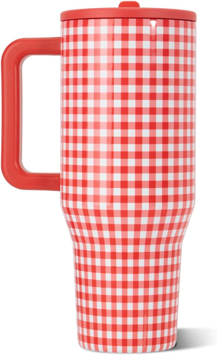 HydroJug Traveler 32oz, Insulated Tumbler with Handle & Straw, Pink Sand