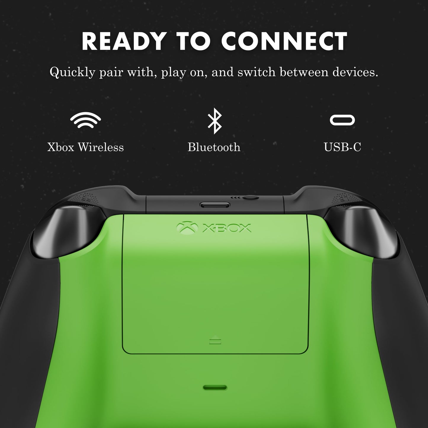XBOX Wireless Gaming Controller | Carbon Black | Console, PC, & Cloud Devices | Textured Grip | Wireless, Bluetooth, USB-C Connectivity