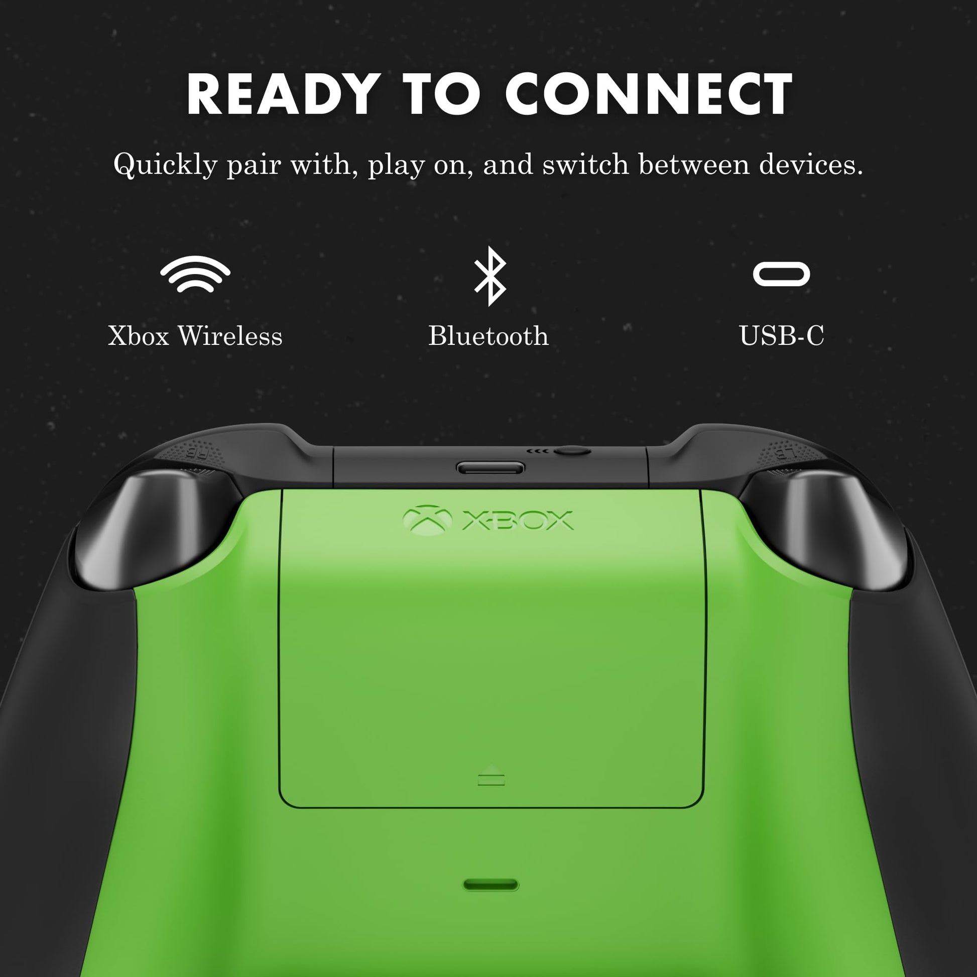 XBOX Wireless Gaming Controller | Carbon Black | Console, PC, & Cloud Devices | Textured Grip | Wireless, Bluetooth, USB-C Connectivity