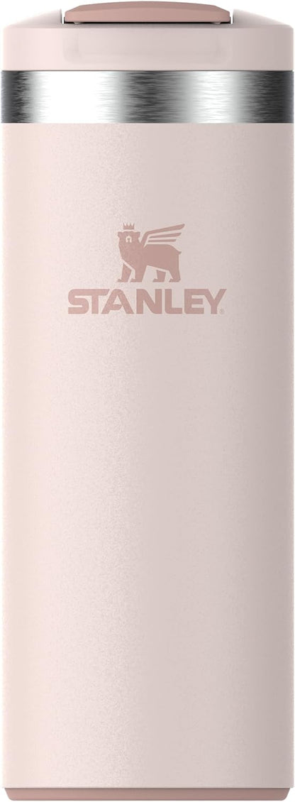 STANLEY Transit FlipTop Mug | Leakproof Coffee Travel Cup | Vacuum Insulated Stainless Steel | Stays Hot or Cold for Hours | BPA-Free | 16 oz | Peach Rose