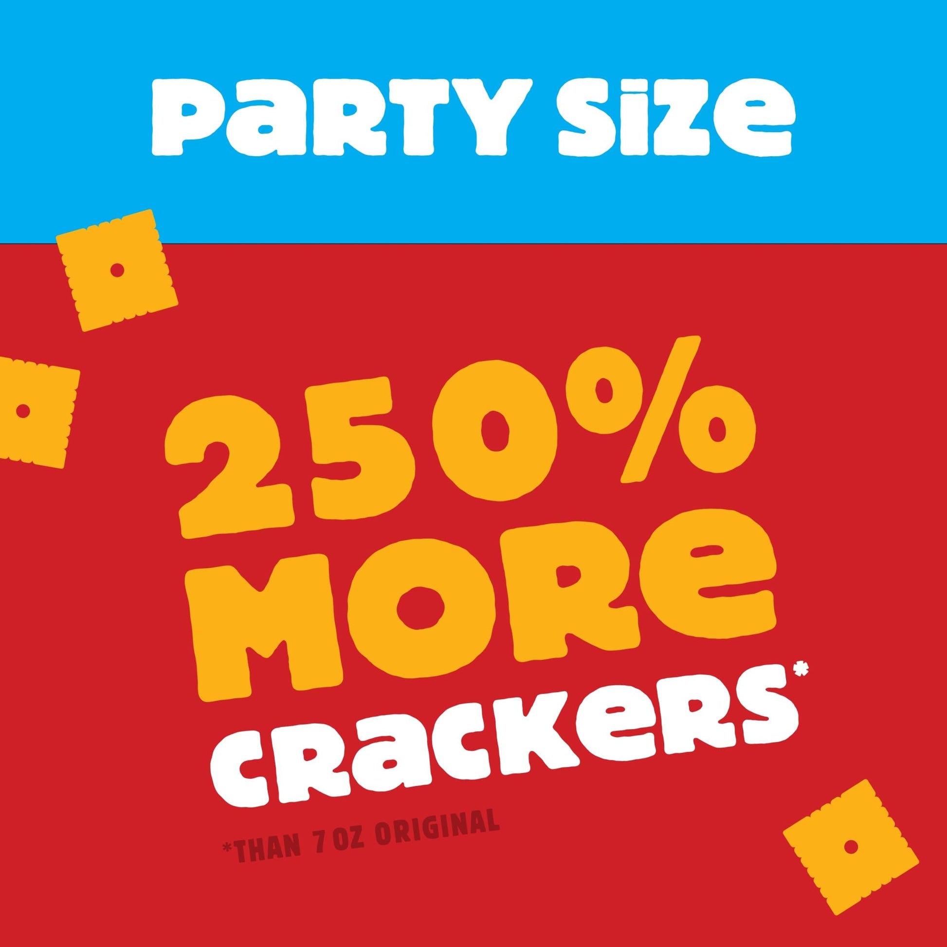 Cheez-It Cheese Crackers, Baked Snack Crackers, Lunch Snacks, Party Size, Original, 25oz Box (1 Box)