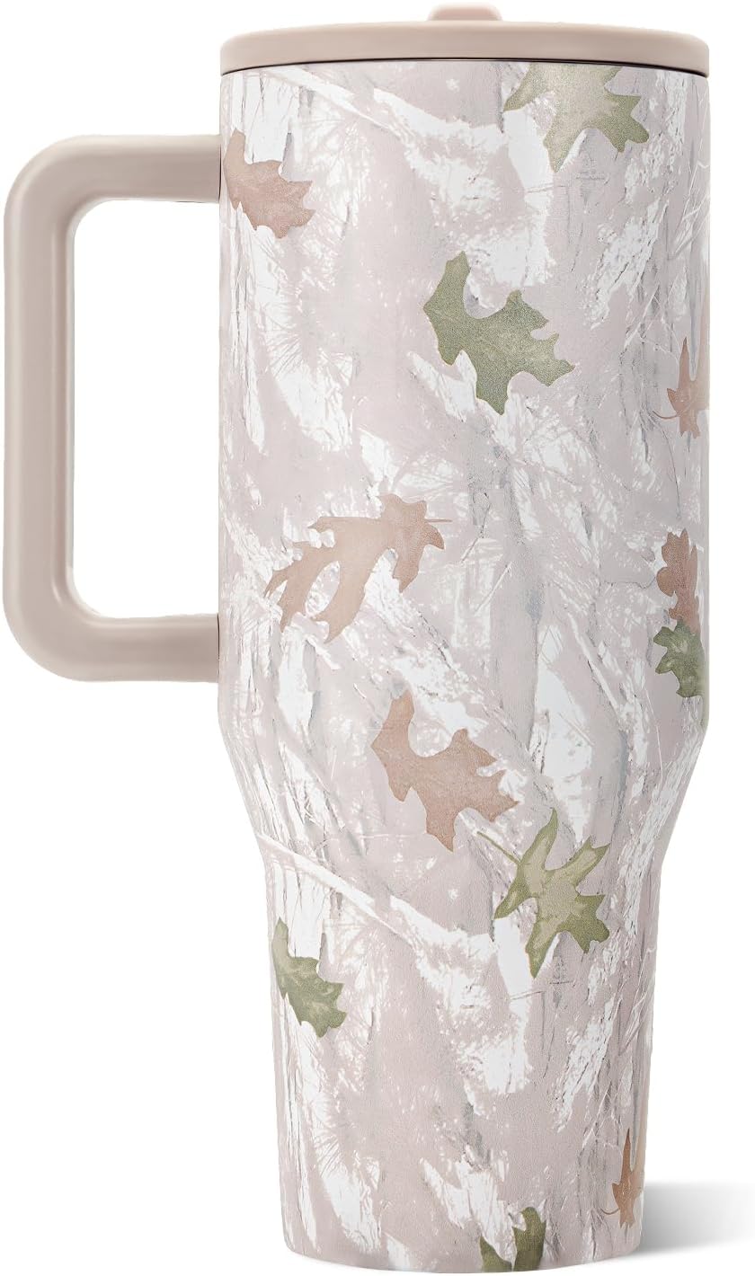 HydroJug Traveler 32oz, Insulated Tumbler with Handle & Straw, Pink Sand