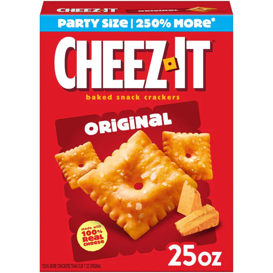 Cheez-It Original Baked Snack Crackers | Real Cheese, Party Size 25oz