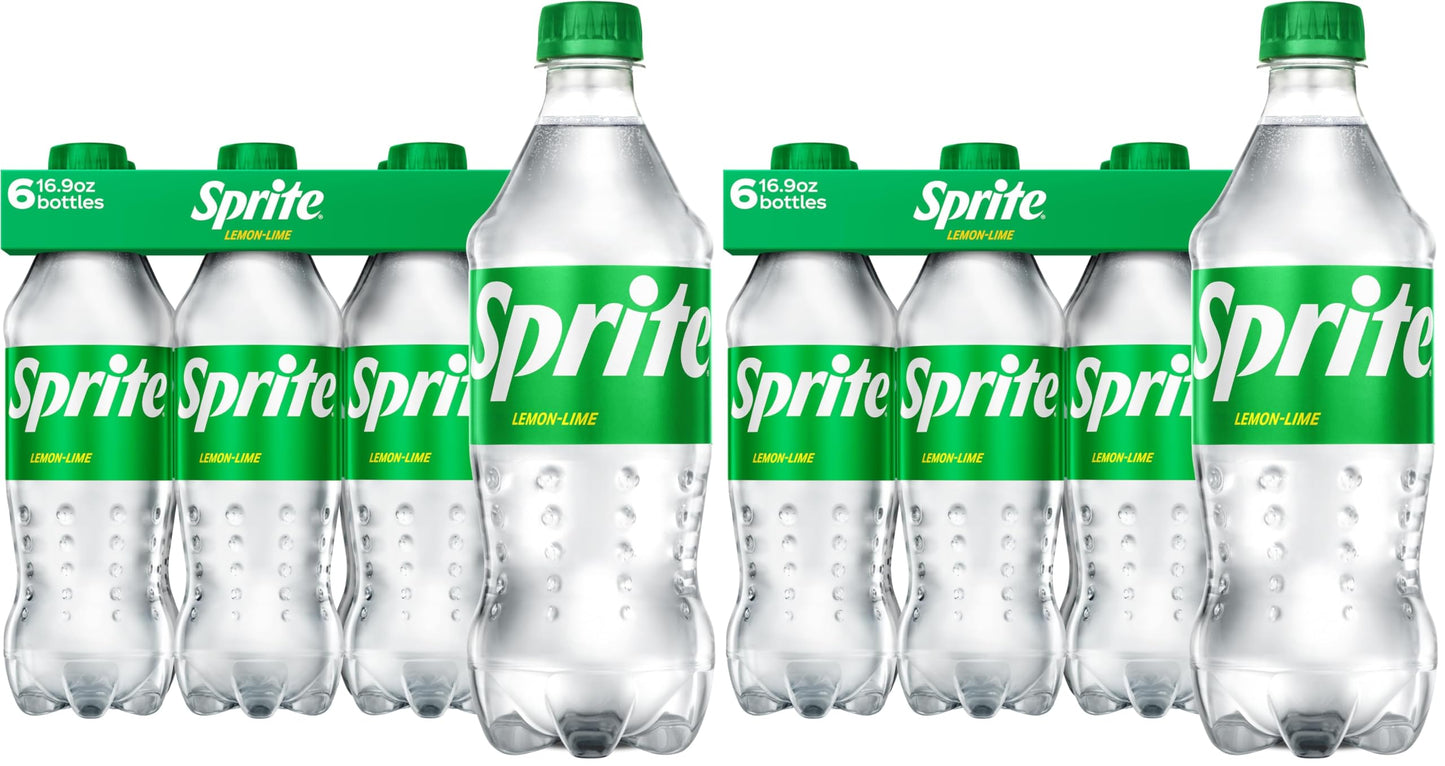 Sprite Lemon-Lime Caffeine-Free Soda Soft Drink Cans, 12 fl oz, 12 Pack | Fridge pack, naturally flavored soft drink, carbonated