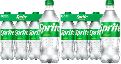 Sprite Lemon-Lime Caffeine-Free Soda Soft Drink Cans, 12 fl oz, 12 Pack | Fridge pack, naturally flavored soft drink, carbonated