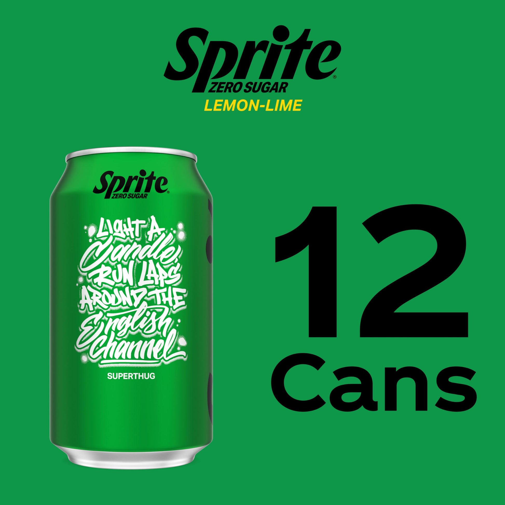 Sprite Lemon-Lime Caffeine-Free Soda Soft Drink Cans, 12 fl oz, 12 Pack | Fridge pack, naturally flavored soft drink, carbonated