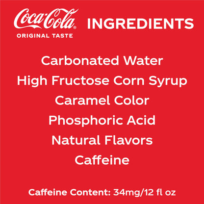 Coca-Cola Soda Soft Drink Fridge Pack Cans, 12 fl oz, 12 Pack | Carbonated drink with classic cola flavor