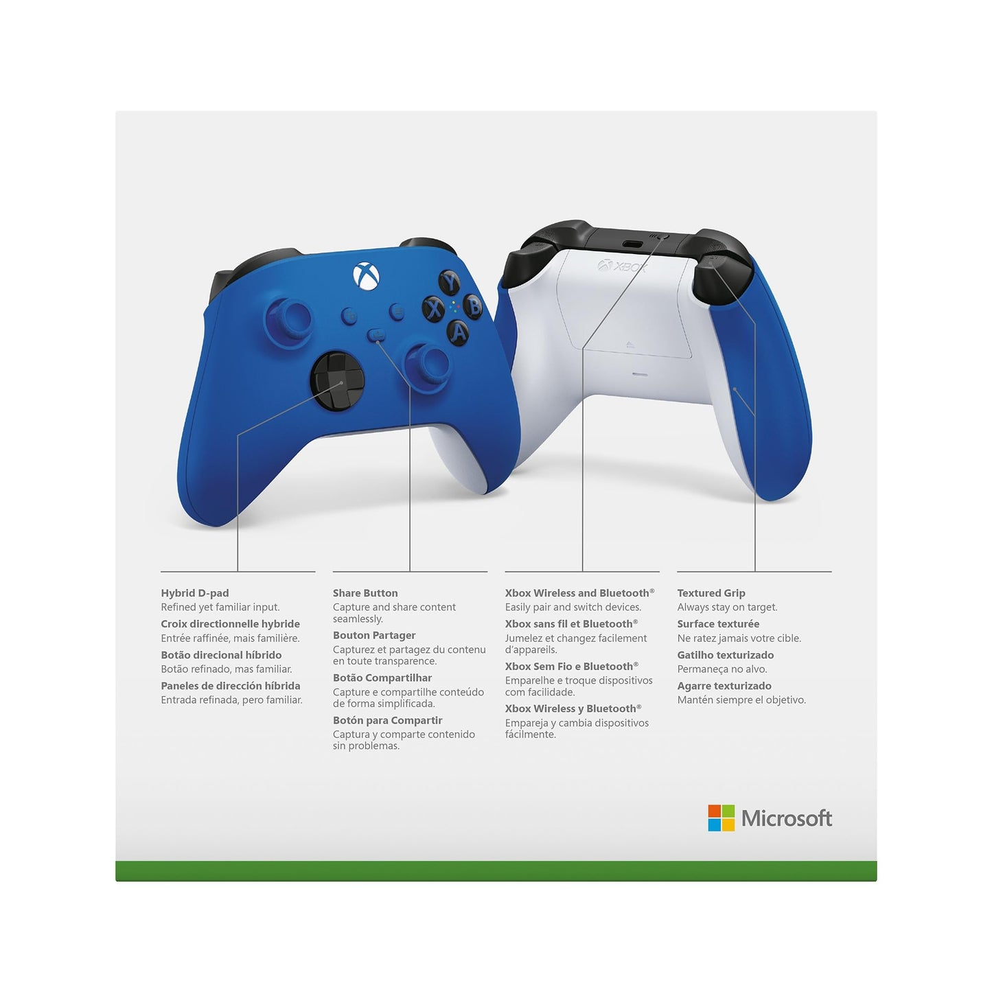 XBOX Wireless Gaming Controller | Carbon Black | Console, PC, & Cloud Devices | Textured Grip | Wireless, Bluetooth, USB-C Connectivity