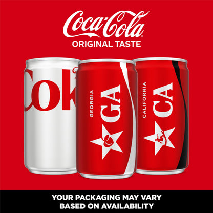 Coca-Cola Soda Soft Drink Fridge Pack Cans, 12 fl oz, 12 Pack | Carbonated drink with classic cola flavor