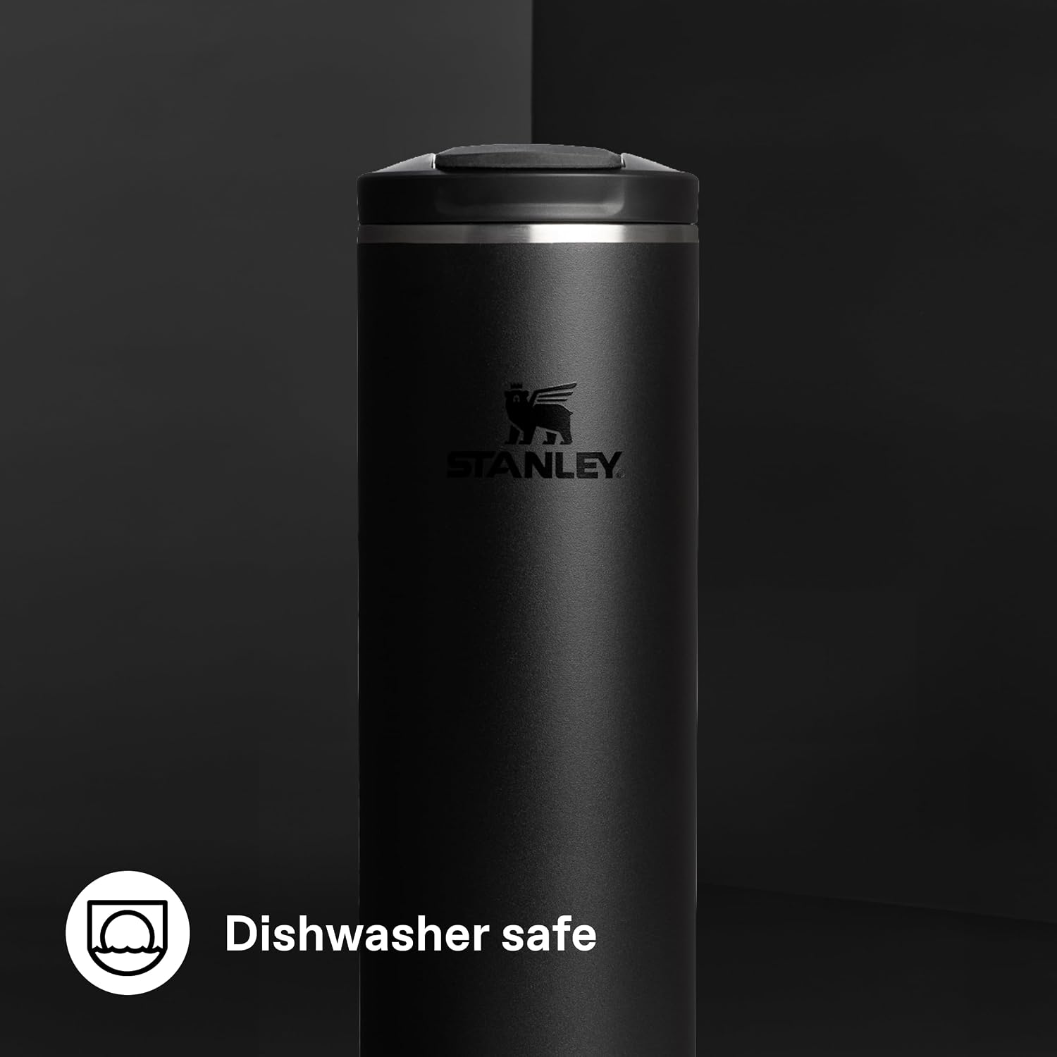 STANLEY Transit FlipTop Mug | Leakproof Coffee Travel Cup | Vacuum Insulated Stainless Steel | Stays Hot or Cold for Hours | BPA-Free | 16 oz | Peach Rose