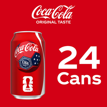 Coca-Cola Soda Soft Drink Fridge Pack Cans, 12 fl oz, 12 Pack | Carbonated drink with classic cola flavor
