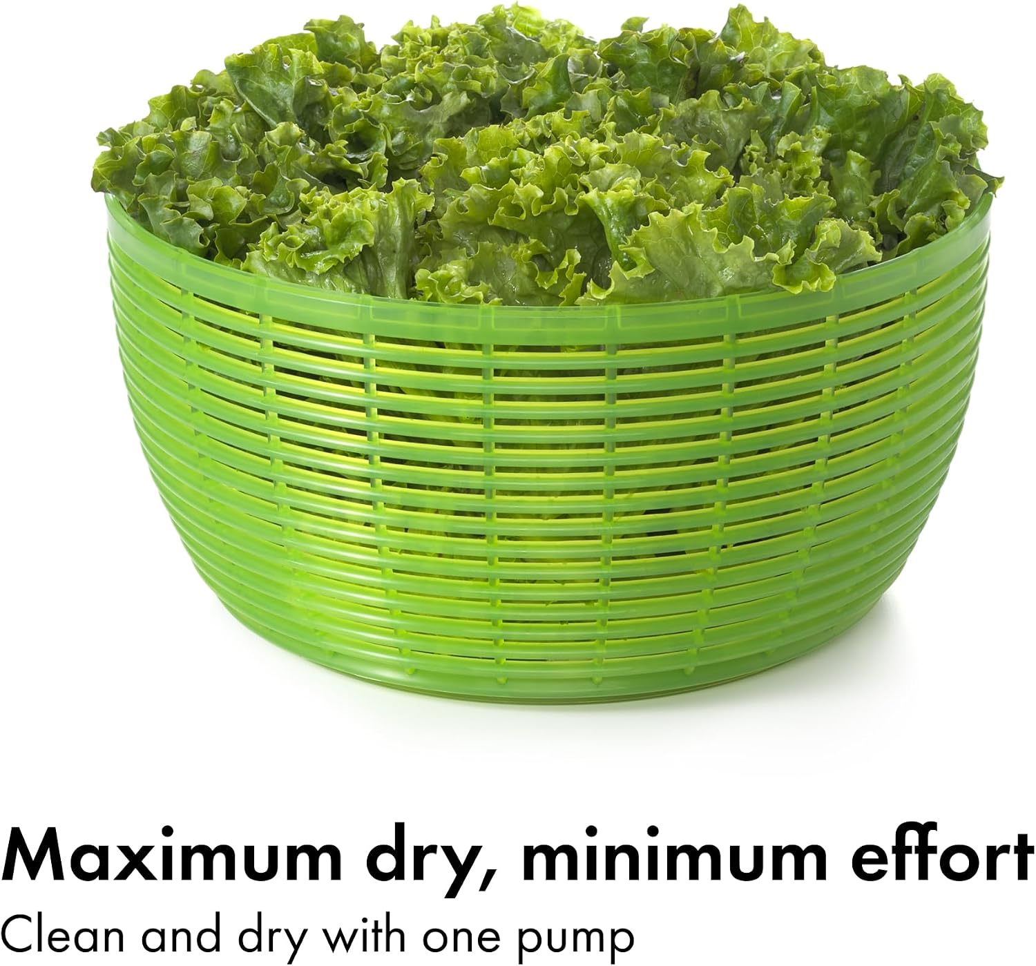 OXO Good Grips Salad Spinner | Lettuce Spinner | Fruit Washer | Fruit Washing Bowl with Strainer | Vegetable Cleaner | Salad Cleaner | Lettuce Washer | 6.22 Quart Capacity
