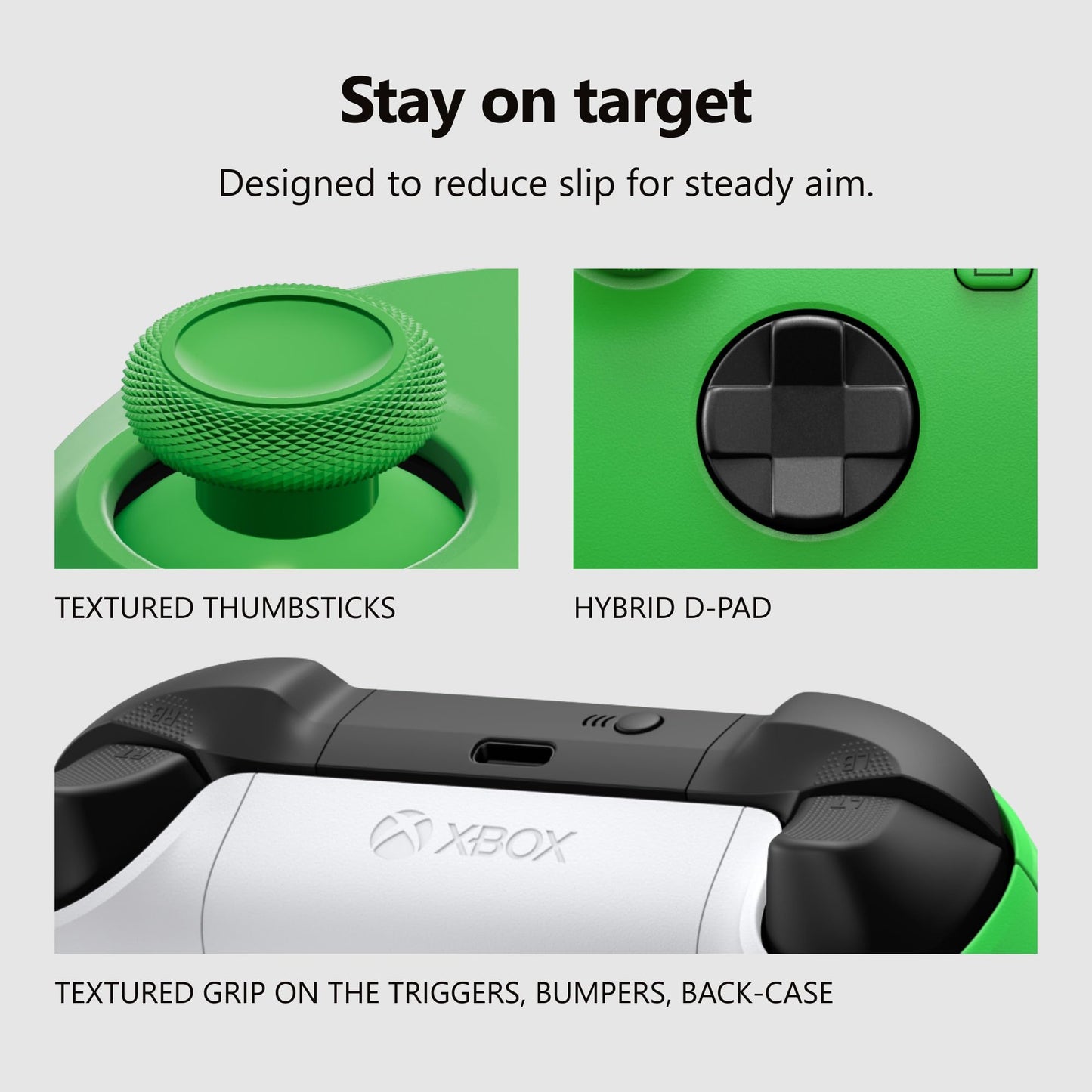 XBOX Wireless Gaming Controller | Carbon Black | Console, PC, & Cloud Devices | Textured Grip | Wireless, Bluetooth, USB-C Connectivity