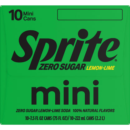 Sprite Lemon-Lime Caffeine-Free Soda Soft Drink Cans, 12 fl oz, 12 Pack | Fridge pack, naturally flavored soft drink, carbonated