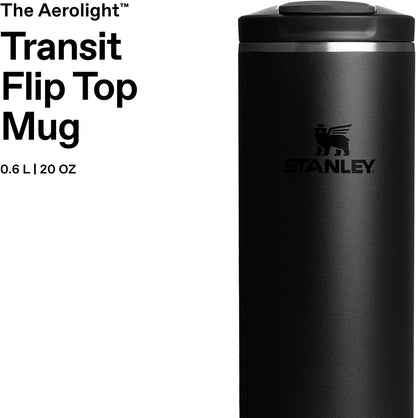STANLEY Transit FlipTop Mug | Leakproof Coffee Travel Cup | Vacuum Insulated Stainless Steel | Stays Hot or Cold for Hours | BPA-Free | 16 oz | Peach Rose