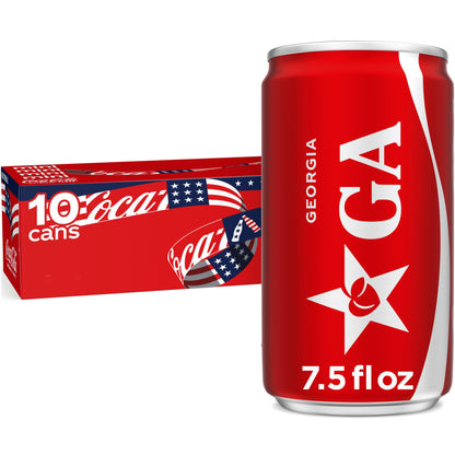 Coca-Cola Soda Soft Drink Fridge Pack Cans, 12 fl oz, 12 Pack | Carbonated drink with classic cola flavor