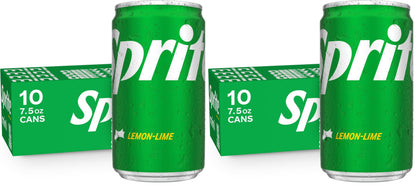Sprite Lemon-Lime Caffeine-Free Soda Soft Drink Cans, 12 fl oz, 12 Pack | Fridge pack, naturally flavored soft drink, carbonated