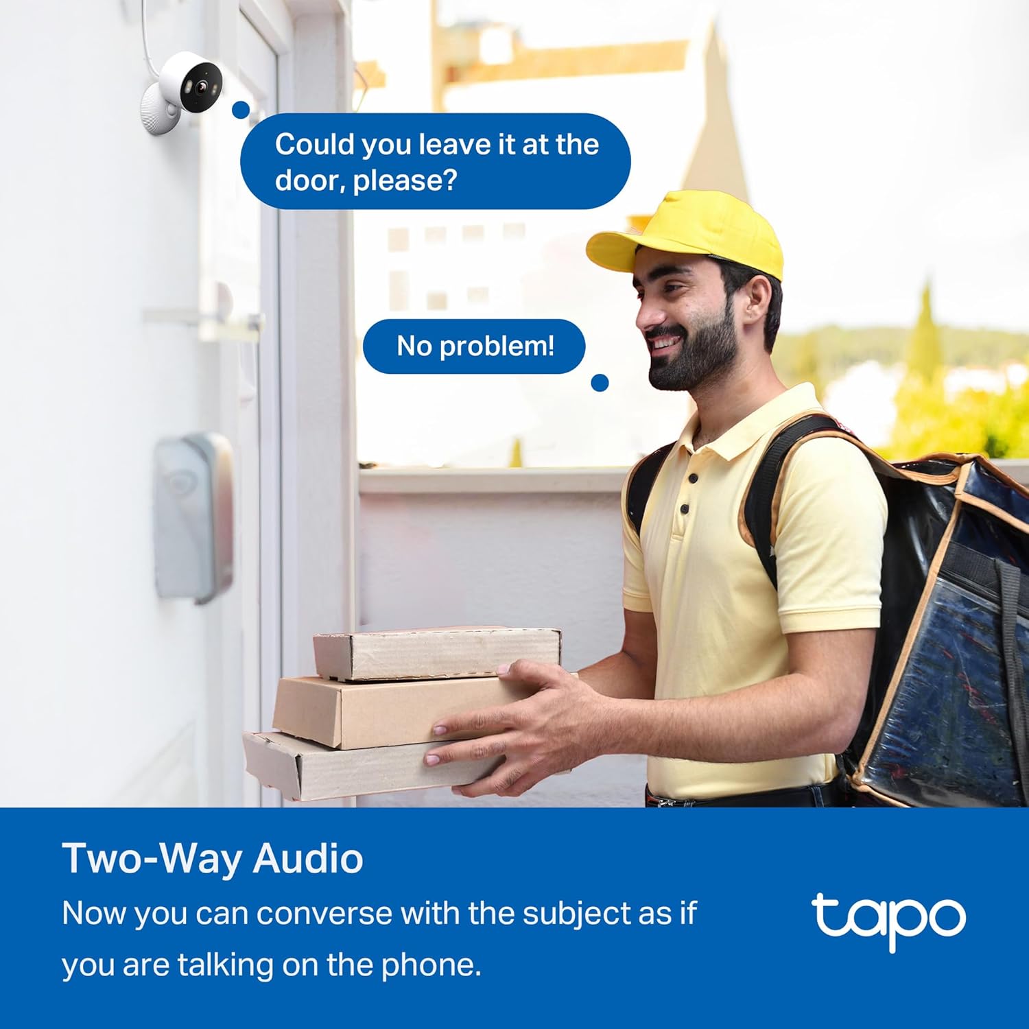 TP-Link Tapo 1080P Indoor Security Camera for Baby Monitor, Dog Camera w/Motion Detection, 2-Way Audio Siren, Night Vision, Cloud & SD Card Storage, Works w/Alexa & Google Home (Tapo C100)