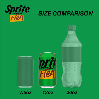 Sprite Lemon-Lime Caffeine-Free Soda Soft Drink Cans, 12 fl oz, 12 Pack | Fridge pack, naturally flavored soft drink, carbonated