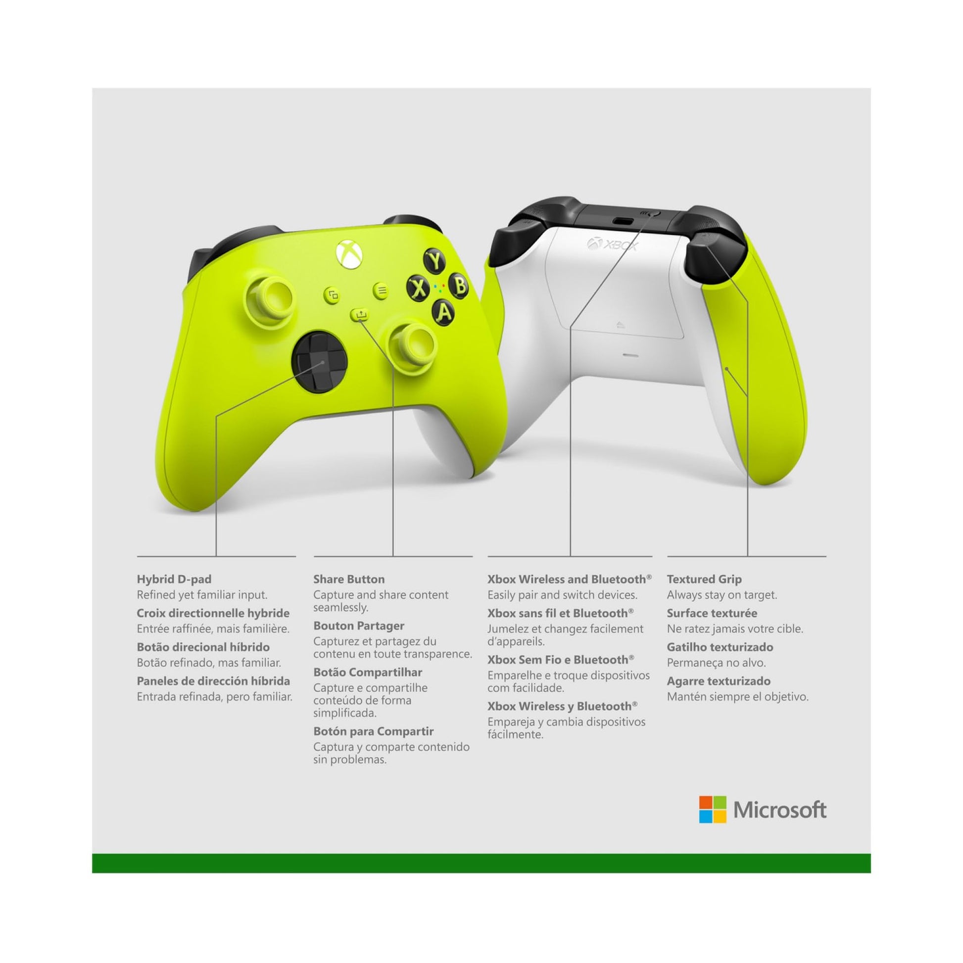 XBOX Wireless Gaming Controller | Carbon Black | Console, PC, & Cloud Devices | Textured Grip | Wireless, Bluetooth, USB-C Connectivity
