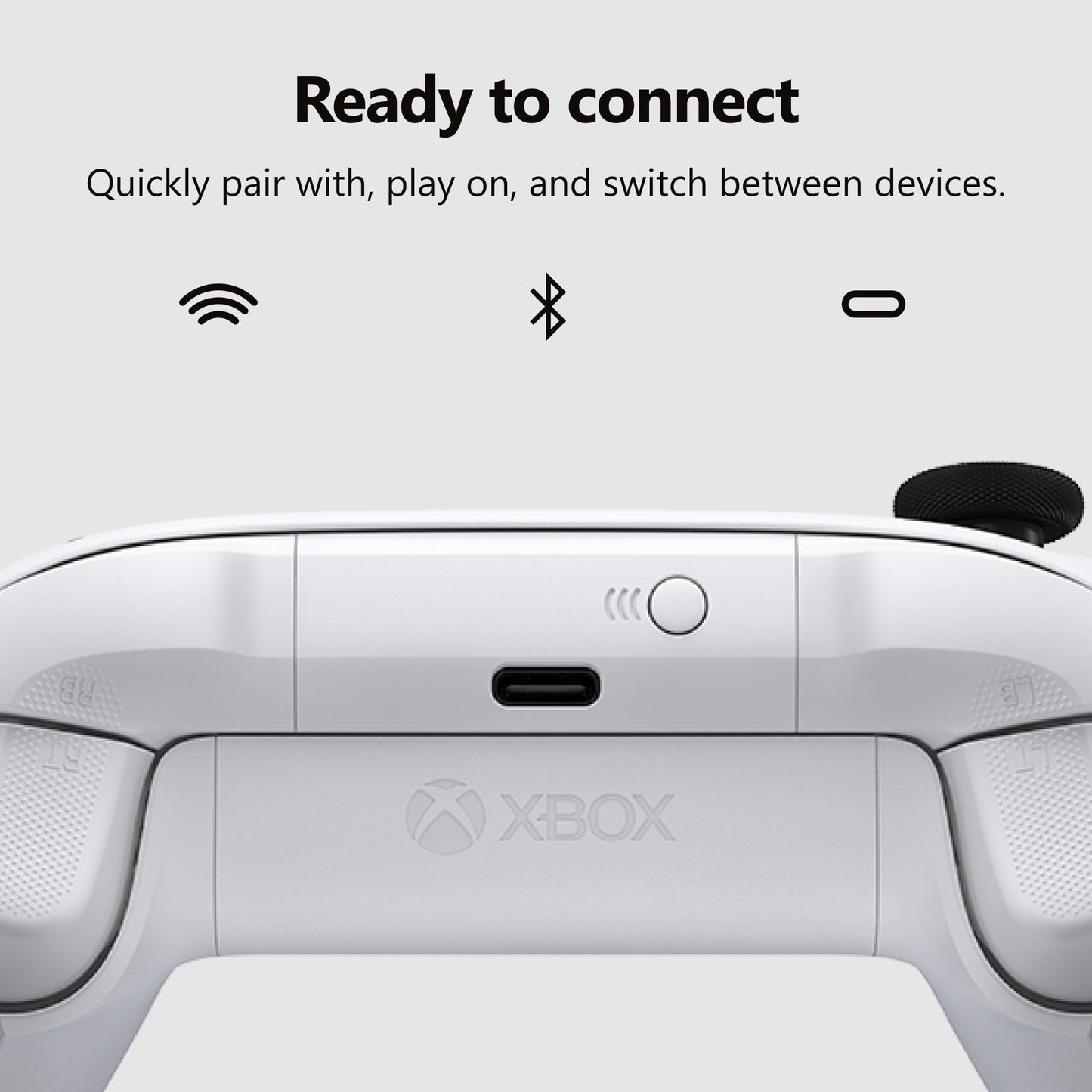 XBOX Wireless Gaming Controller | Carbon Black | Console, PC, & Cloud Devices | Textured Grip | Wireless, Bluetooth, USB-C Connectivity
