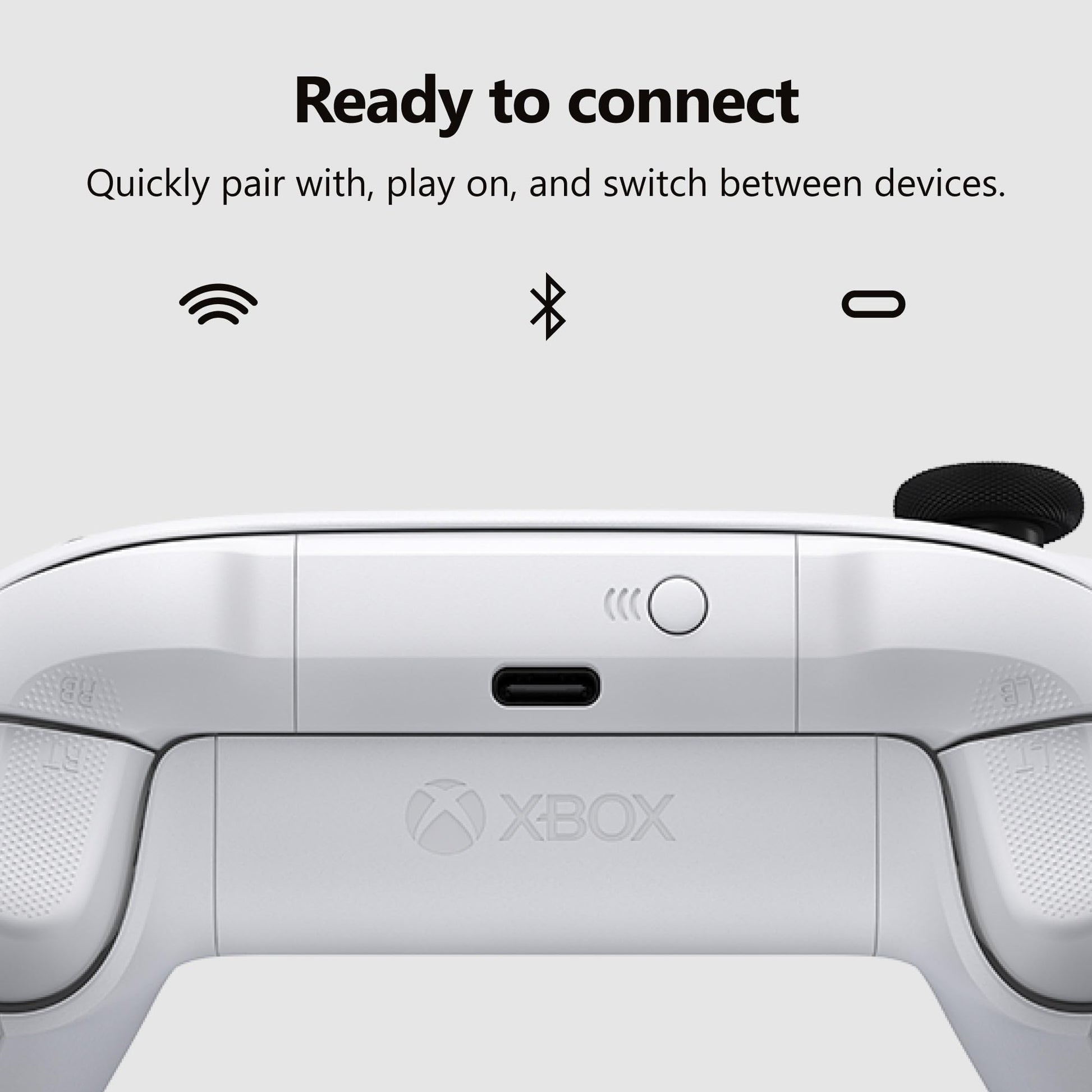 XBOX Wireless Gaming Controller | Carbon Black | Console, PC, & Cloud Devices | Textured Grip | Wireless, Bluetooth, USB-C Connectivity