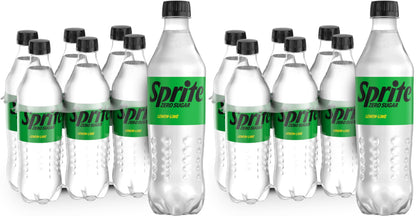 Sprite Lemon-Lime Caffeine-Free Soda Soft Drink Cans, 12 fl oz, 12 Pack | Fridge pack, naturally flavored soft drink, carbonated