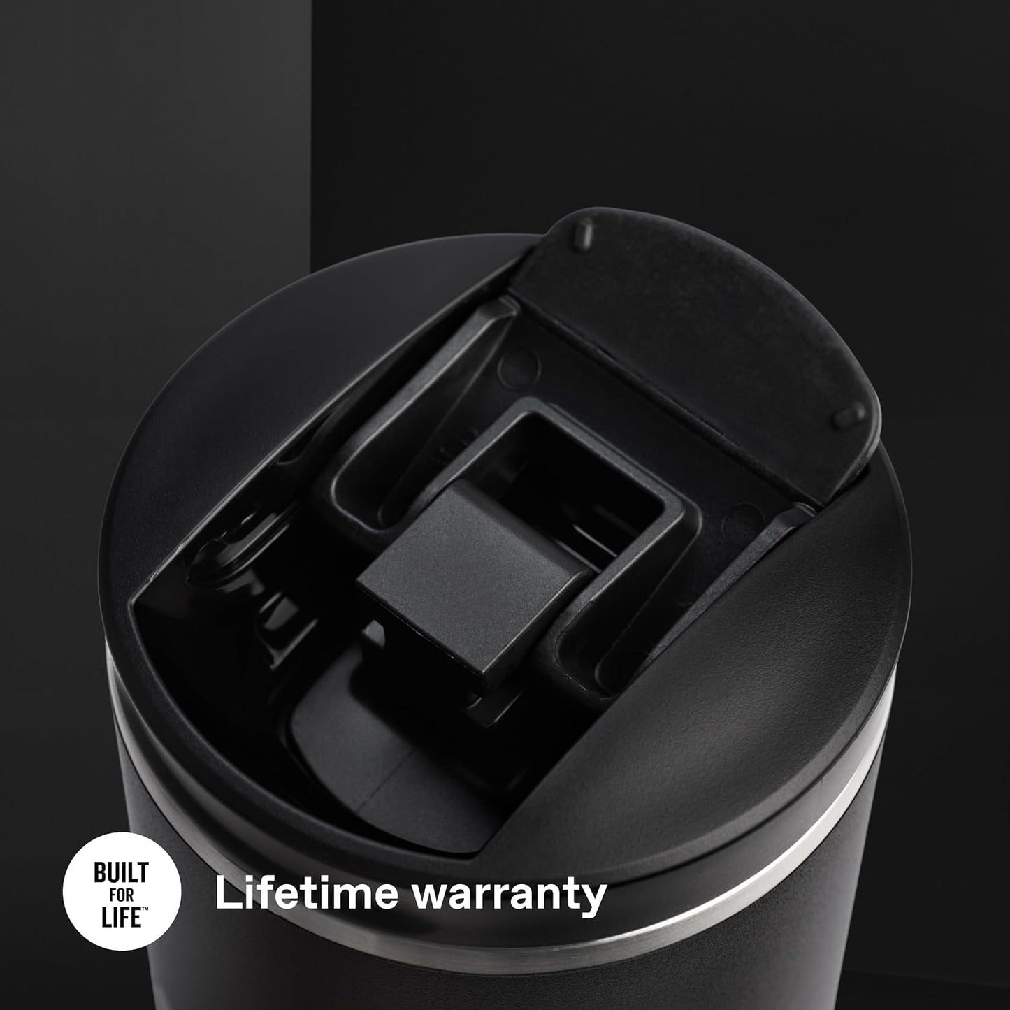 STANLEY Transit FlipTop Mug | Leakproof Coffee Travel Cup | Vacuum Insulated Stainless Steel | Stays Hot or Cold for Hours | BPA-Free | 16 oz | Peach Rose