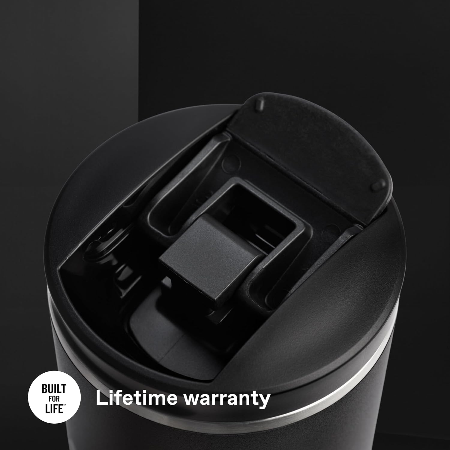 STANLEY Transit FlipTop Mug | Leakproof Coffee Travel Cup | Vacuum Insulated Stainless Steel | Stays Hot or Cold for Hours | BPA-Free | 16 oz | Peach Rose