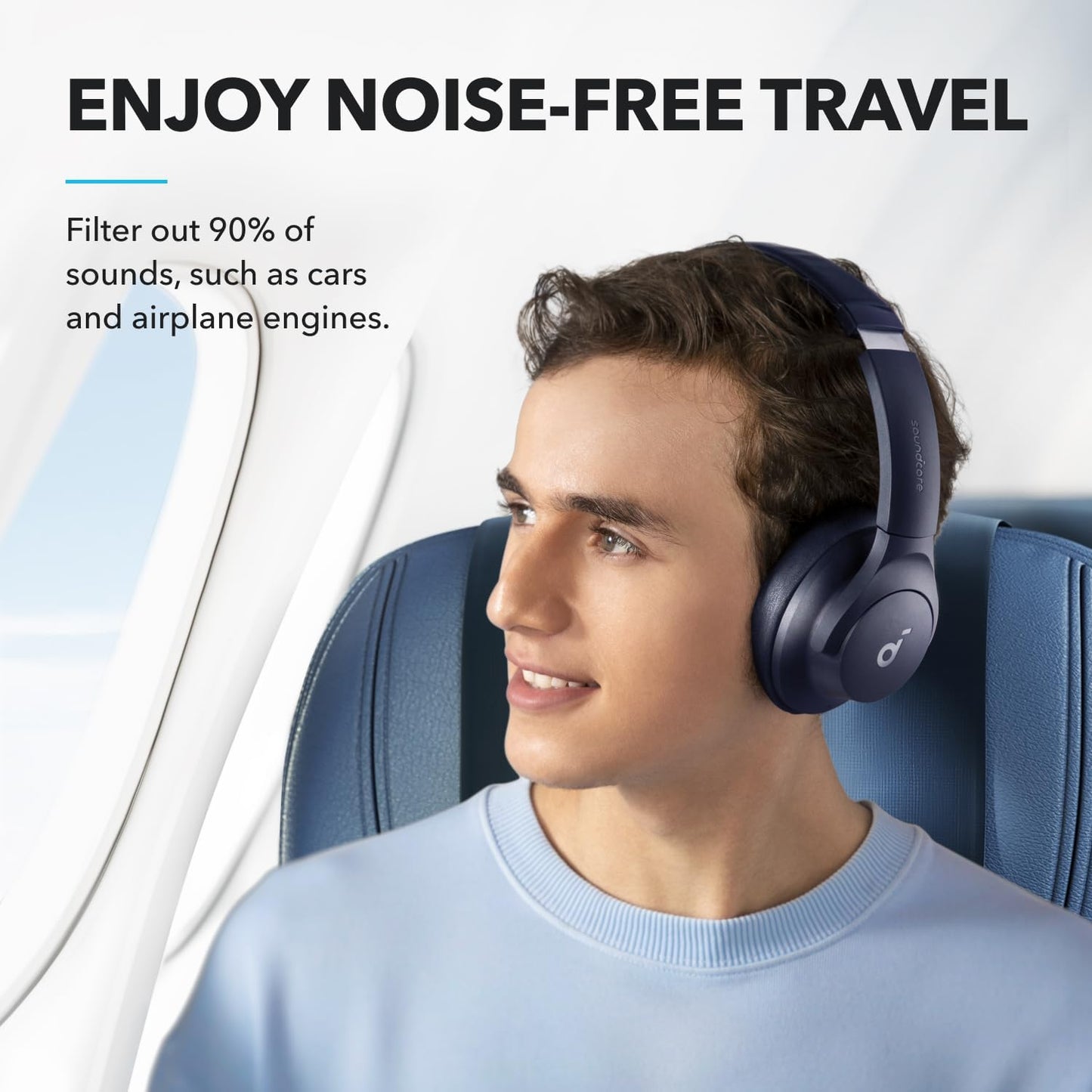 Soundcore by Anker Q20i Hybrid Active Noise Cancelling Wireless Headphones