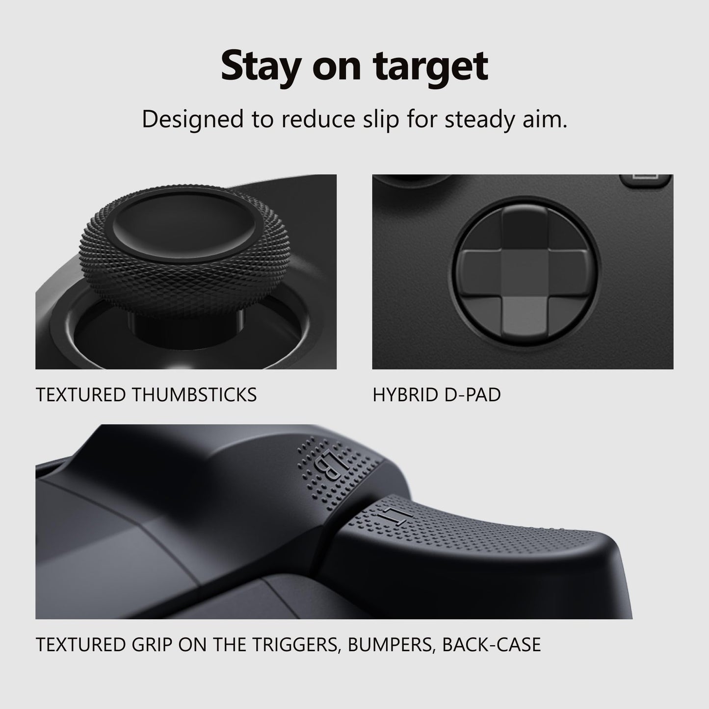 XBOX Wireless Gaming Controller | Carbon Black | Console, PC, & Cloud Devices | Textured Grip | Wireless, Bluetooth, USB-C Connectivity